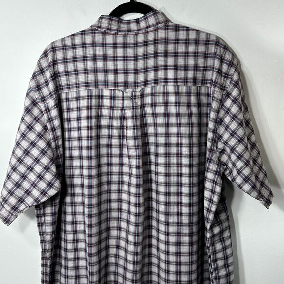 Roundtree & Yorke Shirt Men’s Size XL Plaid Multicolor Button Down Cotton Casual - Picture 4 of 11